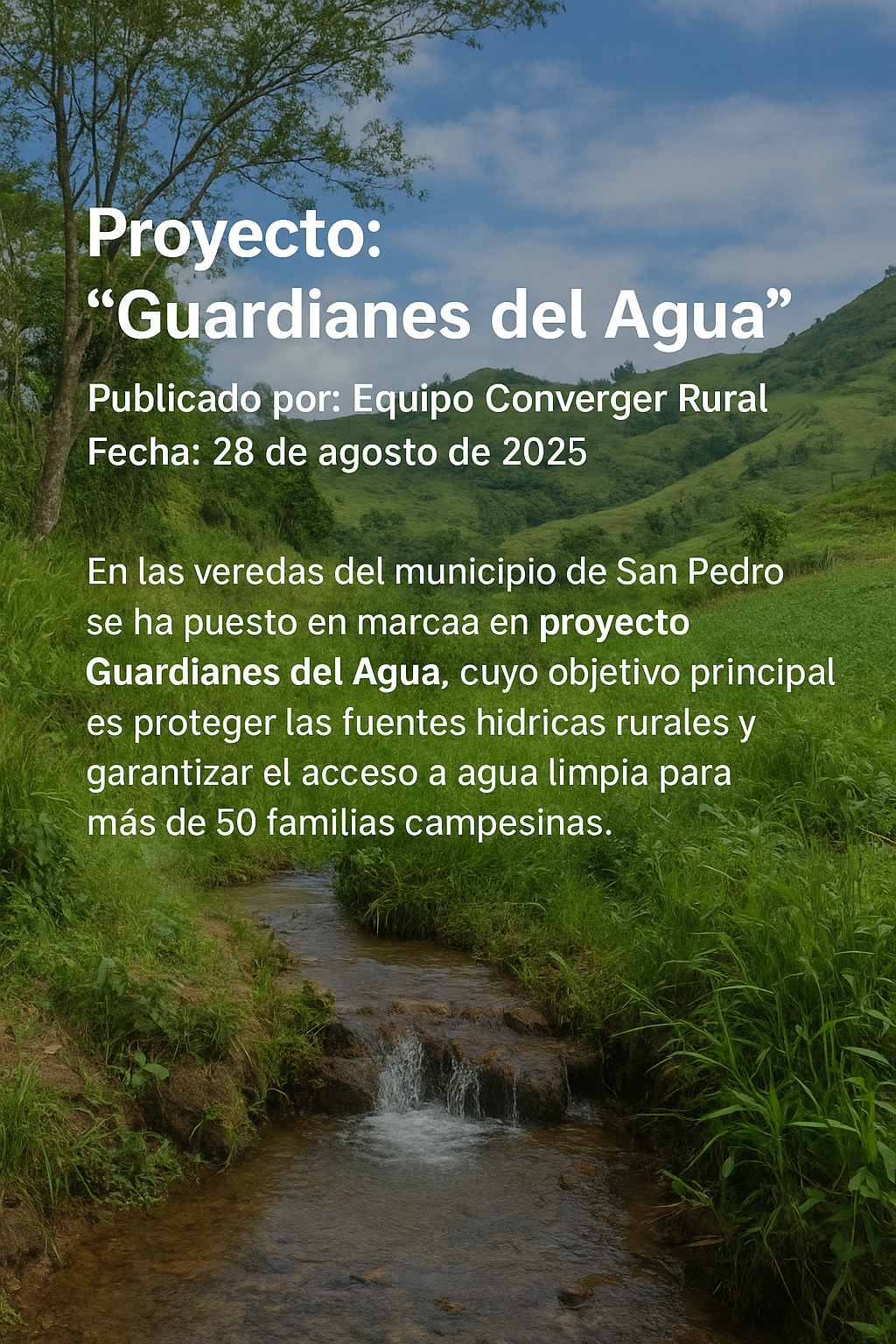 🌱 Proyecto: “Guardianes del Agua”